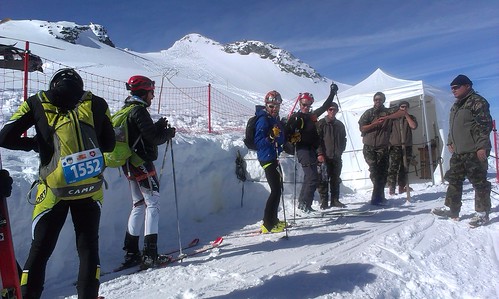 Crew about to pass the rosablanche checkpoint