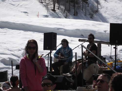 Band playing at 2200m below matterhorn
