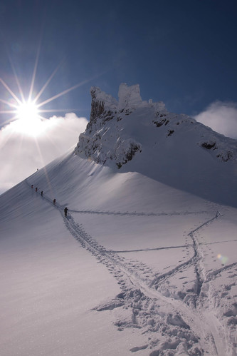 Skinning towards the summit of Kolåstind