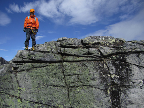 About to start abseiling