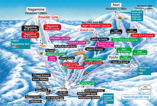 Kiroro Snow World Piste Map